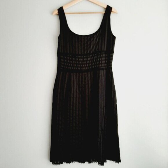 FRANCESCA MAMMOLITI Sleeveless Babydoll Scoop Neck Dress Black Sz 10 - Picture 12 of 16